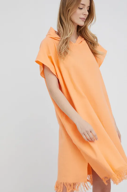 oranžová Bavlnený plážový plášť Roxy Dámsky