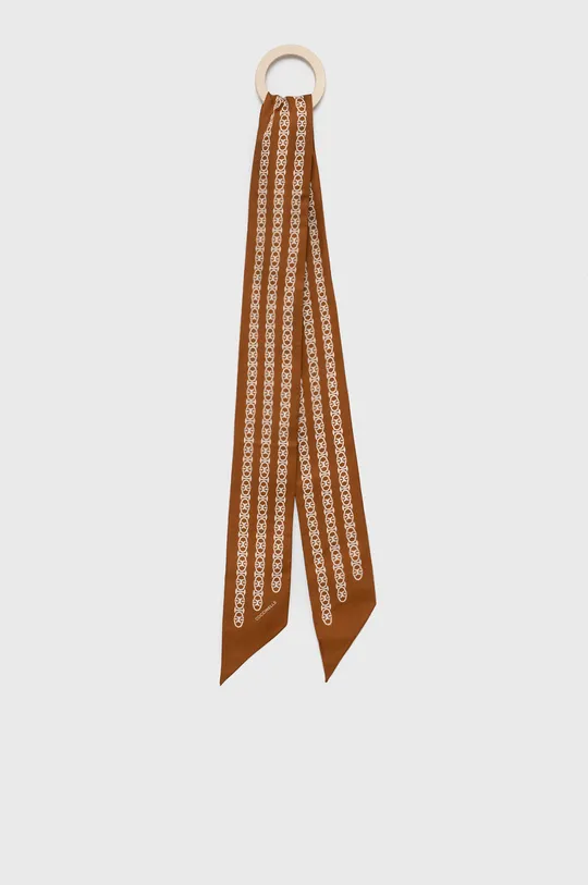 коричневый Шелковый платок на шею Coccinelle Женский