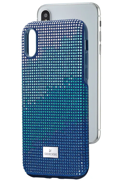 Θήκη κινητού Swarovski Crystalgram iPhone X/XS σκούρο μπλε
