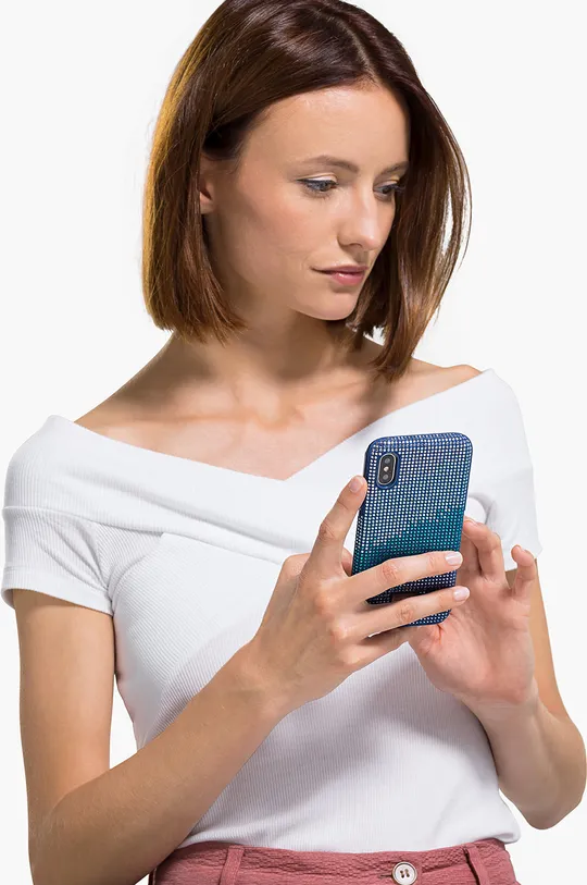 σκούρο μπλε Θήκη κινητού Swarovski Crystalgram iPhone X/XS