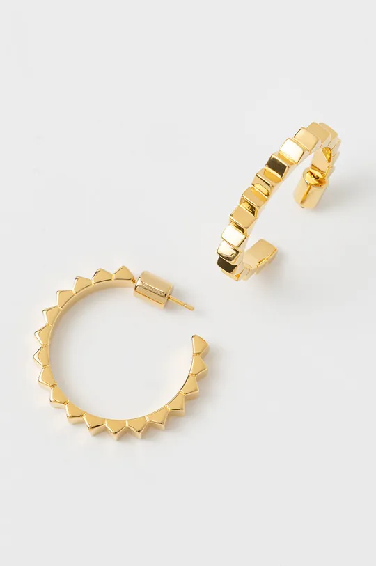 arany Kat Maconie fülbevaló Prism Stud Medium Hoop Earrings Női