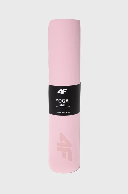 Коврик для йоги 4F розовый