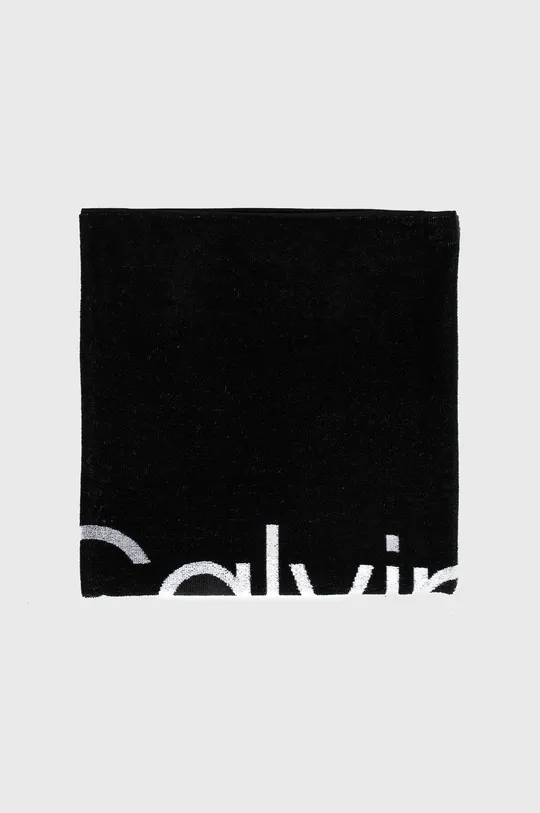Дитячий бавовняний рушник Calvin Klein Jeans чорний