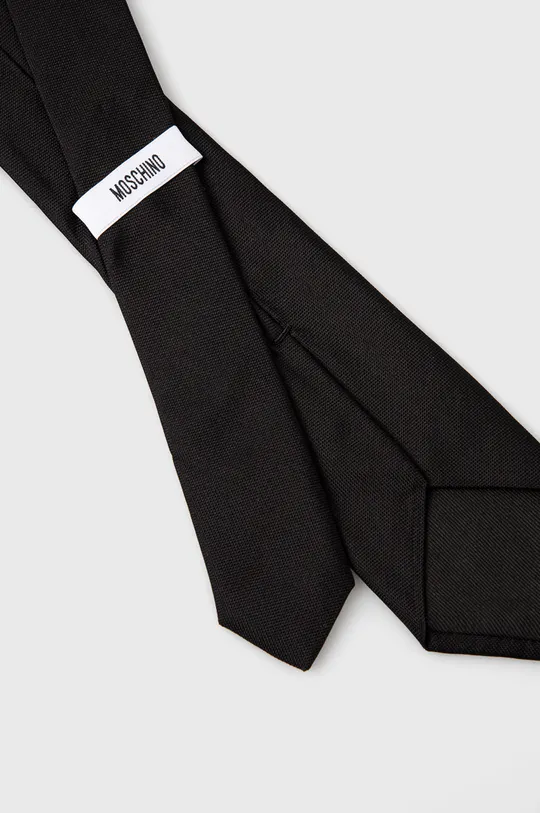 Краватка і кишенькова хустка Moschino чорний