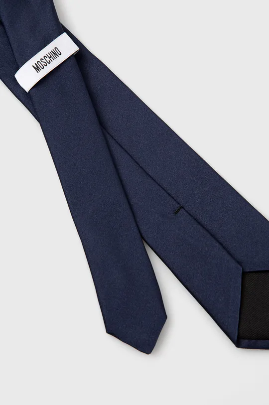 Шовковий галстук Moschino темно-синій