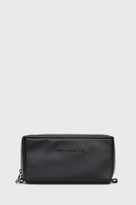 čierna Kožená kozmetická taška Karl Lagerfeld Pánsky