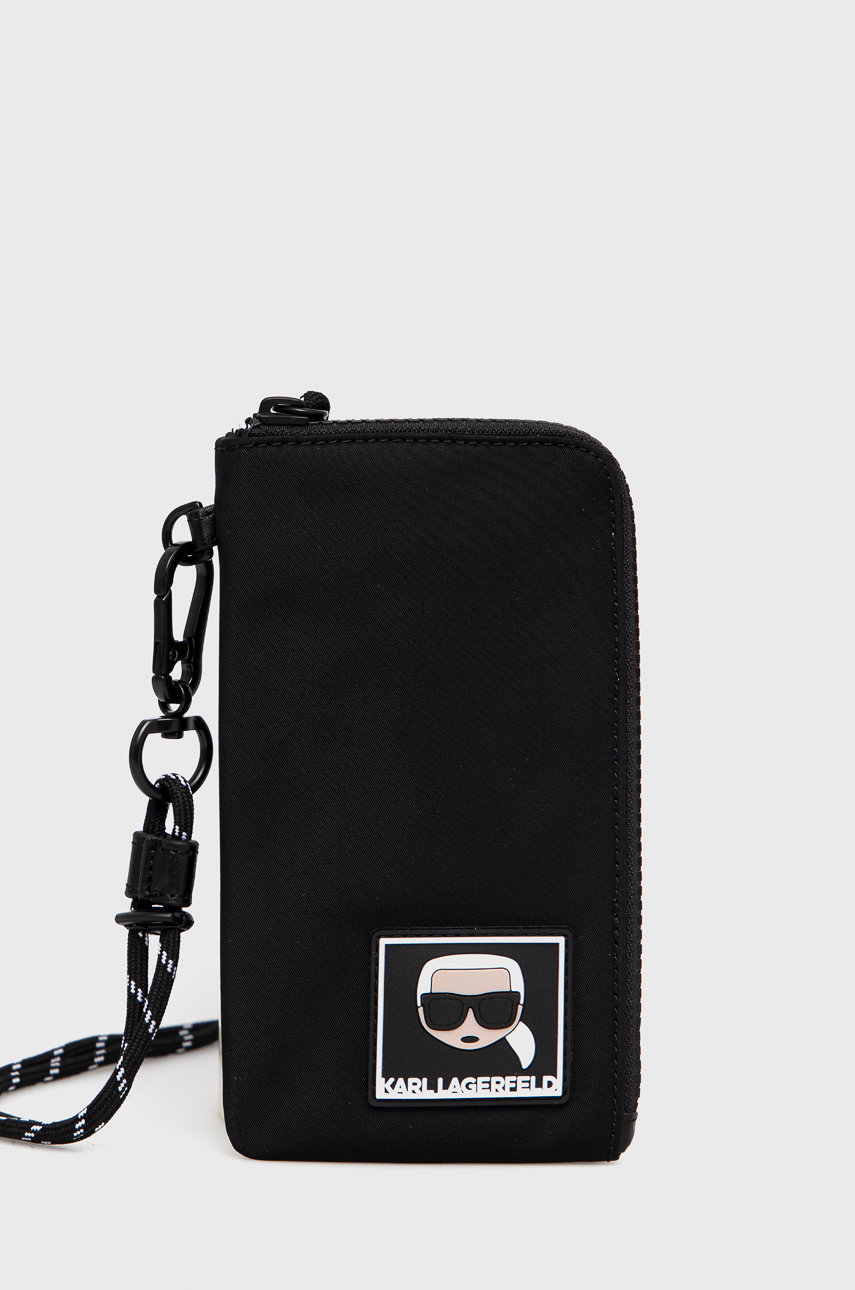 Чехол для телефона Karl Lagerfeld цвет чёрный | ANSWEAR.ua