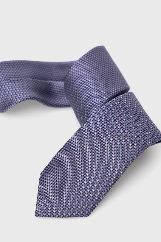 Hodvábna kravata HUGO fialová