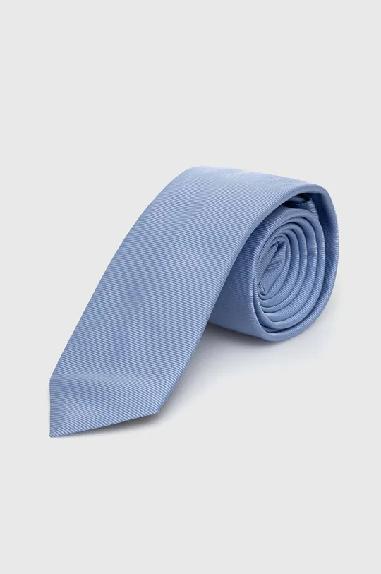 голубой Шелковый галстук HUGO Мужской