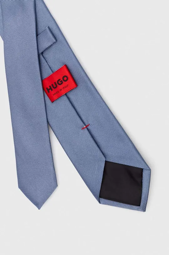 Hodvábna kravata HUGO modrá