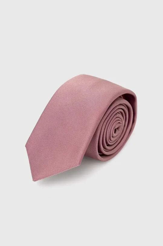 ροζ Μεταξωτή γραβάτα HUGO Ανδρικά