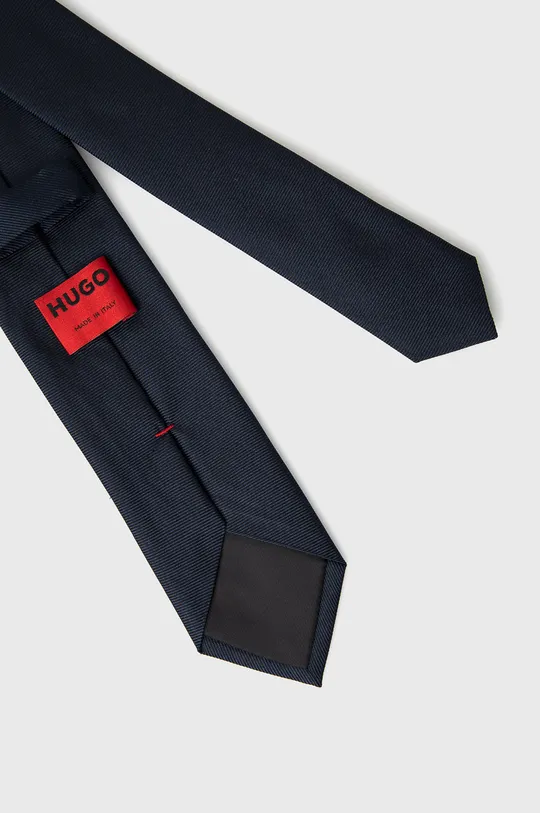 Шелковый галстук HUGO тёмно-синий