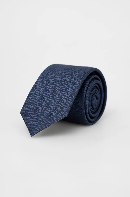mornarsko modra HUGO svilena kravata Moški