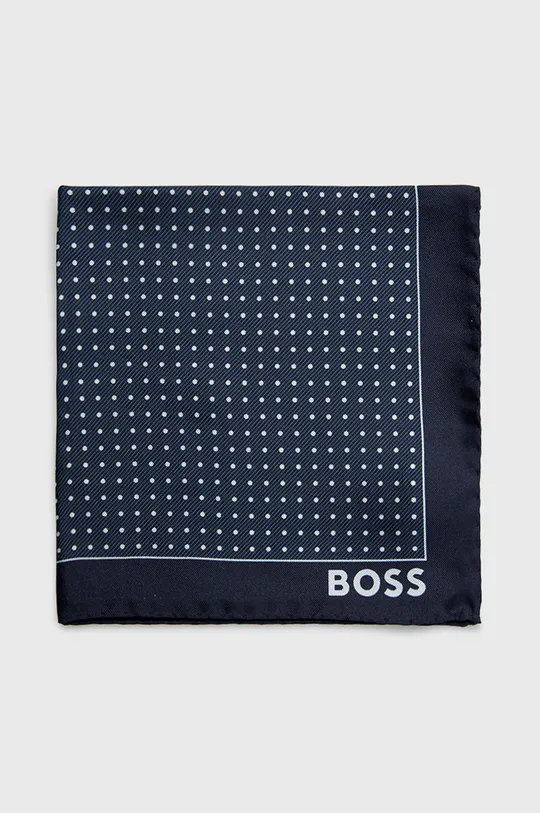 σκούρο μπλε Μεταξωτό μαντήλι τσέπης BOSS Ανδρικά
