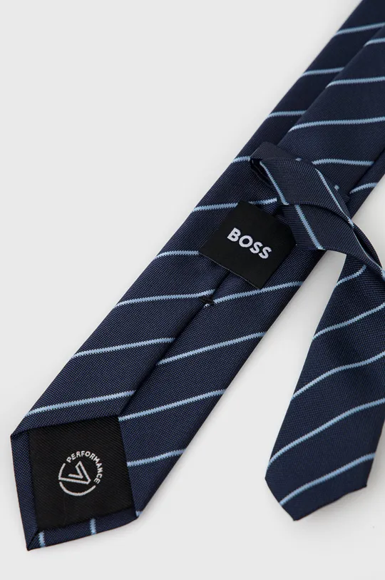 Boss Μεταξωτή γραβάτα σκούρο μπλε