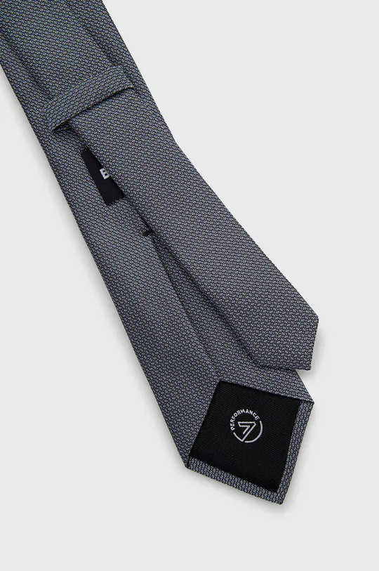 Boss krawat jedwabny 50471571 szary