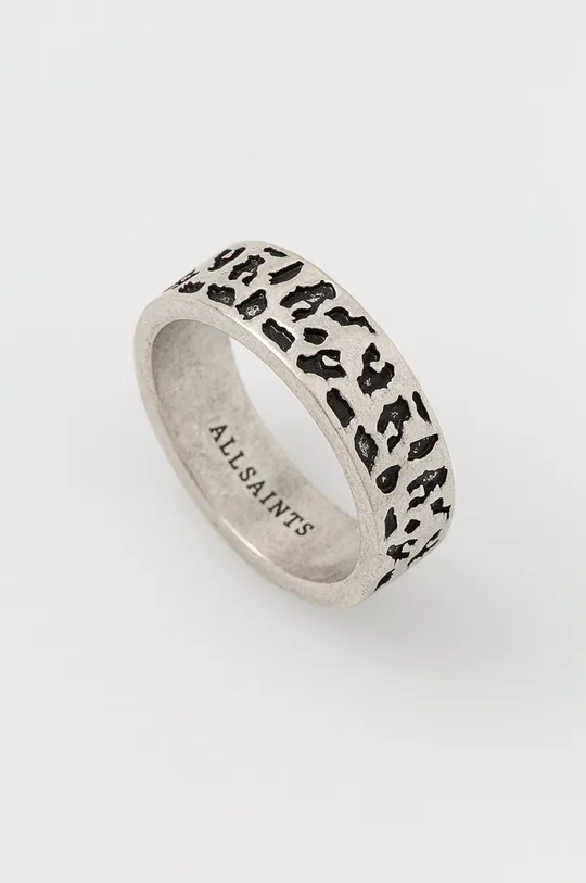 AllSaints - Ασημένιο δαχτυλίδι ασημί