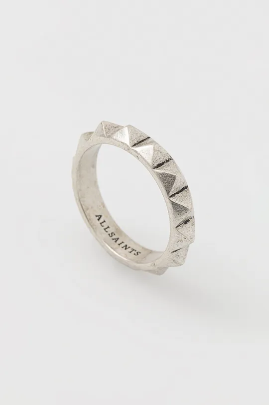 AllSaints - Ασημένιο δαχτυλίδι ασημί