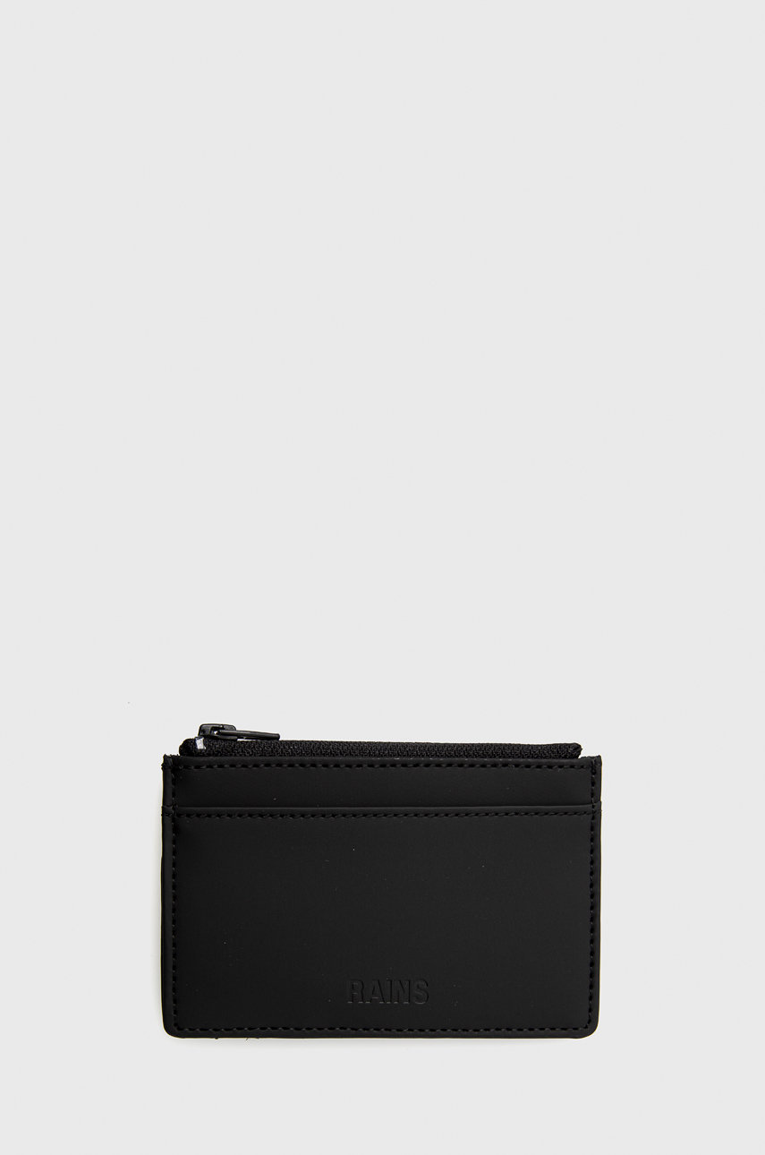 μαύρο Θήκη για κάρτες Rains 16450 Zip Wallet Unisex