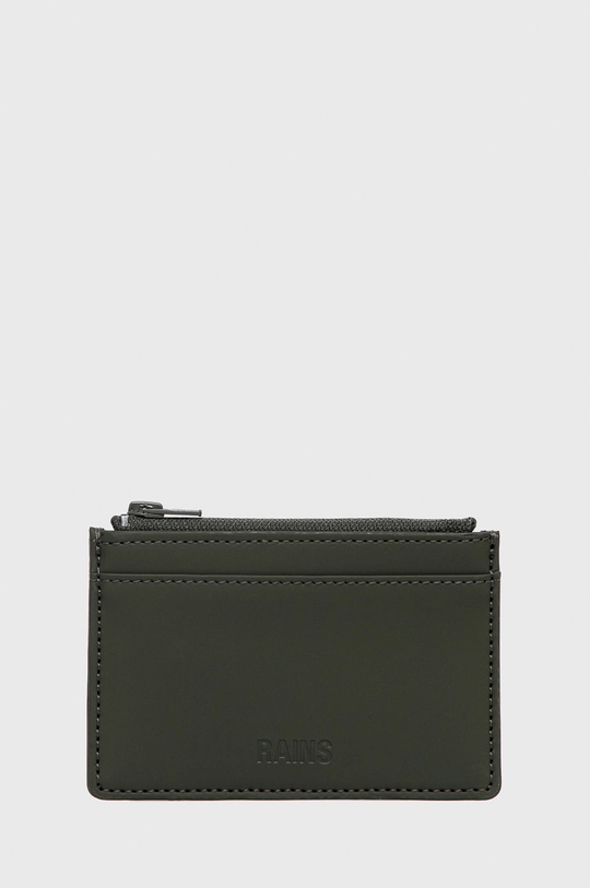 zielony Rains etui na karty 16450 Zip Wallet Unisex