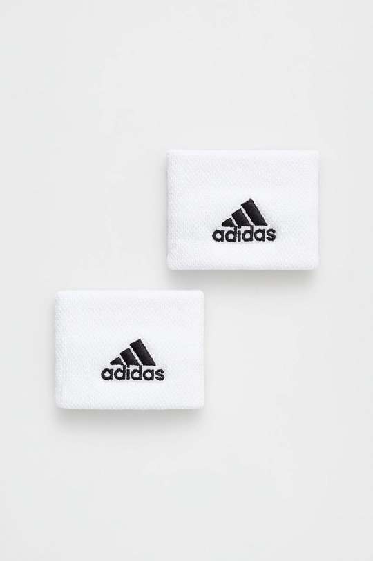 biały adidas opaski na nadgarstek (2-pack) Unisex