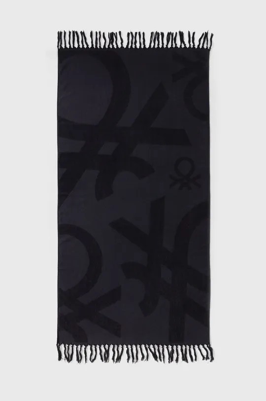 czarny United Colors of Benetton ręcznik bawełniany Unisex