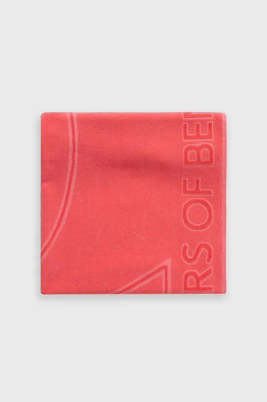 Βαμβακερή πετσέτα United Colors of Benetton ροζ