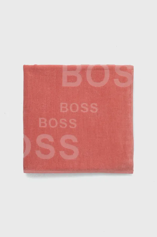 Βαμβακερή πετσέτα BOSS ροζ