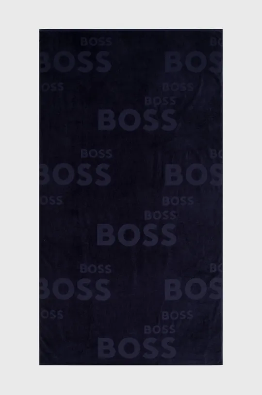 темно-синій Бавовняний рушник BOSS Unisex