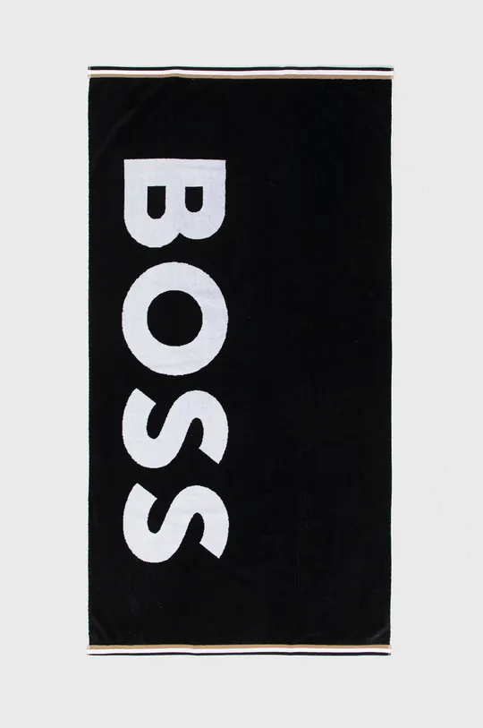 černá Bavlněný ručník Boss Unisex