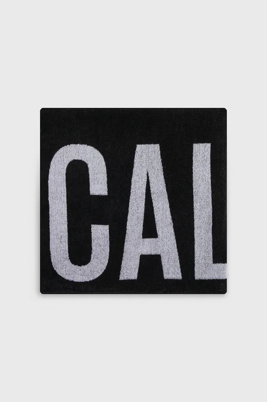Pamučni ručnik Calvin Klein crna