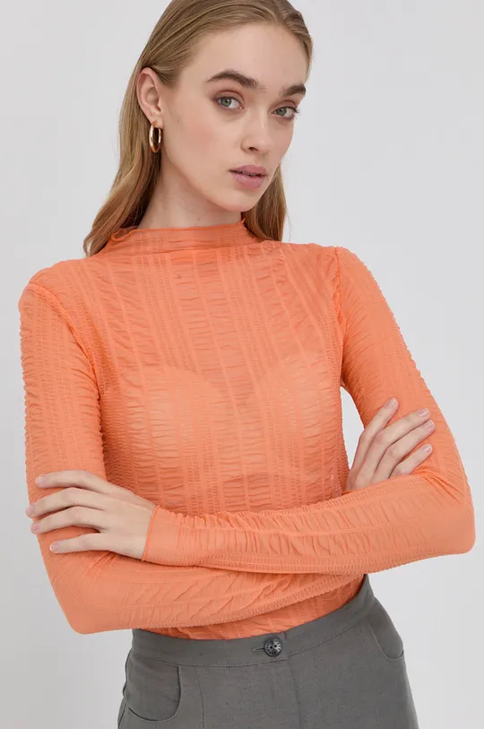 oranžová Tričko s dlhým rukávom Patrizia Pepe Dámsky