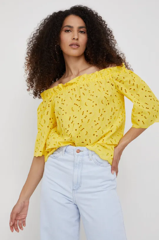 κίτρινο Μπλουζάκι Pennyblack Γυναικεία