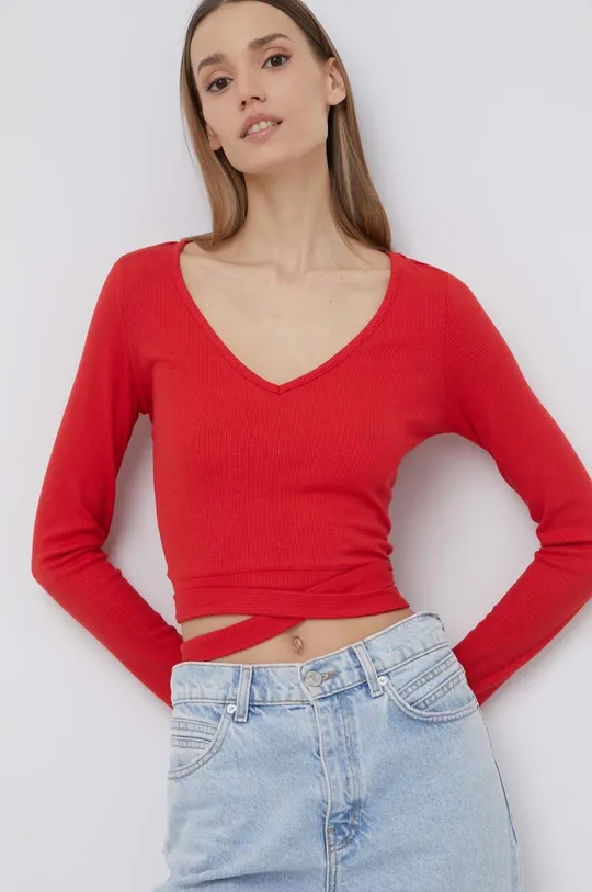 červená Tričko s dlhým rukávom Pepe Jeans Catherine Dámsky