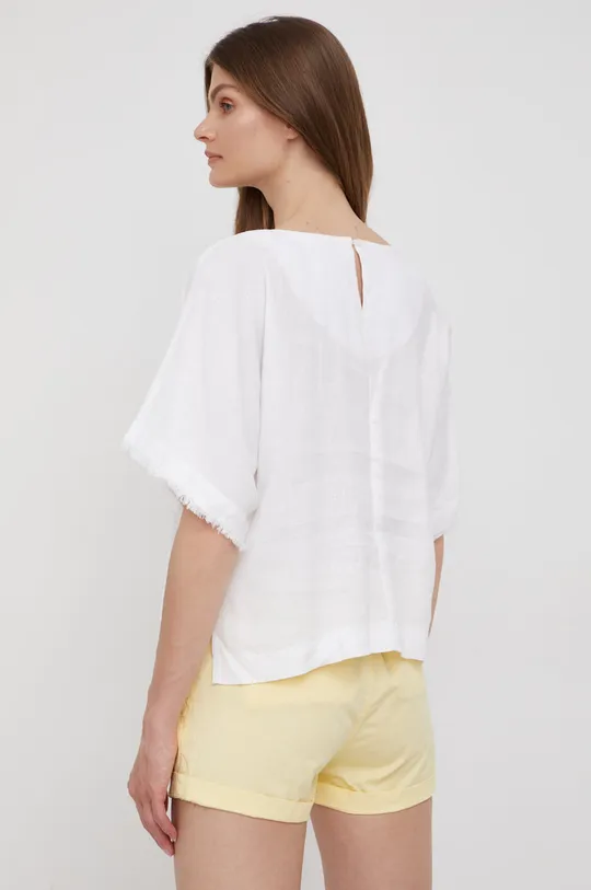 Λευκή μπλούζα DKNY  100% Λινάρι