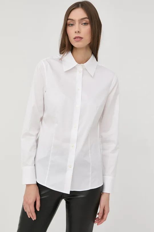 bijela Pamučna košulja BOSS Ženski