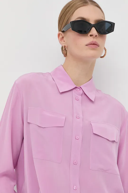 ροζ Μεταξωτό πουκάμισο BOSS