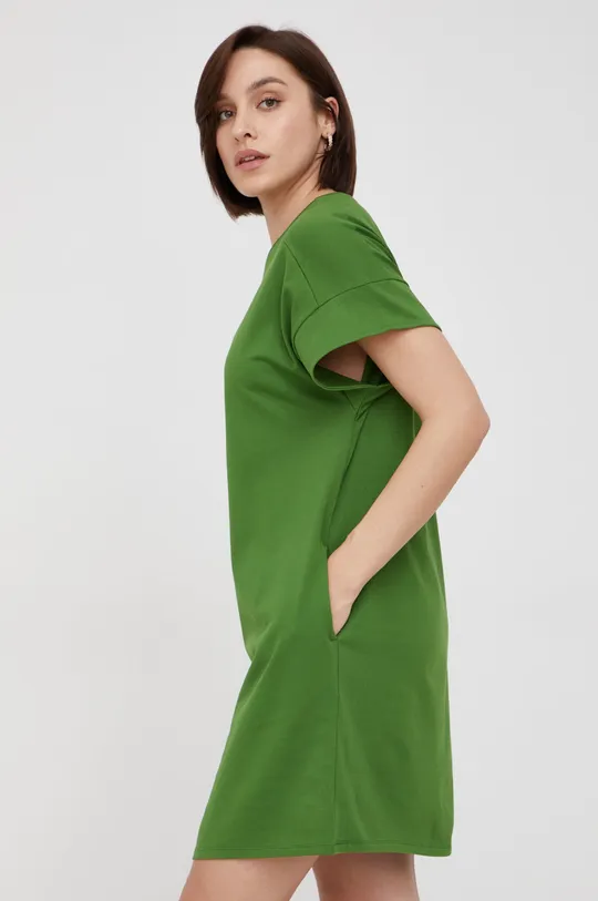zelená Bavlnené šaty United Colors of Benetton