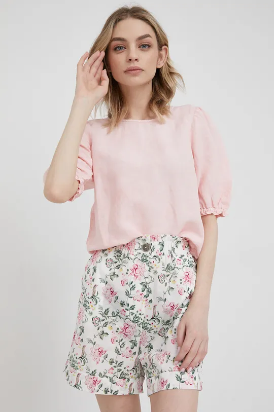 ροζ Λευκή μπλούζα Wrangler Γυναικεία