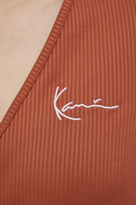 hnedá Tričko s dlhým rukávom Karl Kani