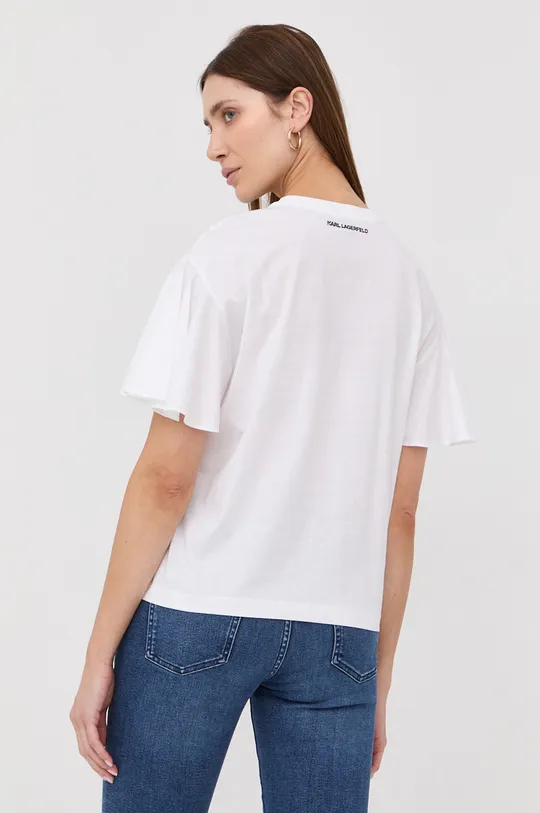 Karl Lagerfeld t-shirt bawełniany 221W1701 100 % Bawełna organiczna
