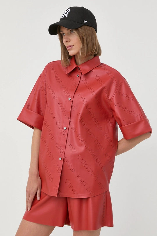 Karl Lagerfeld camicia rosso