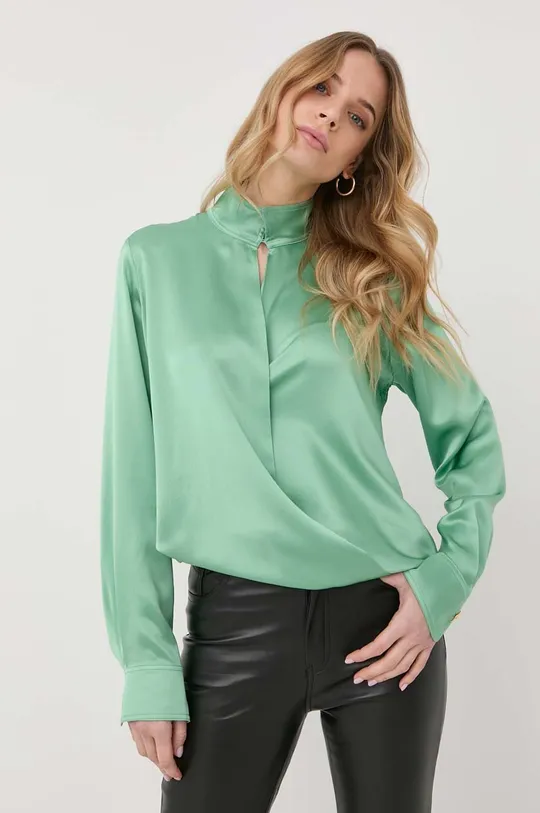 zelena Pamučna bluza Victoria Beckham Ženski
