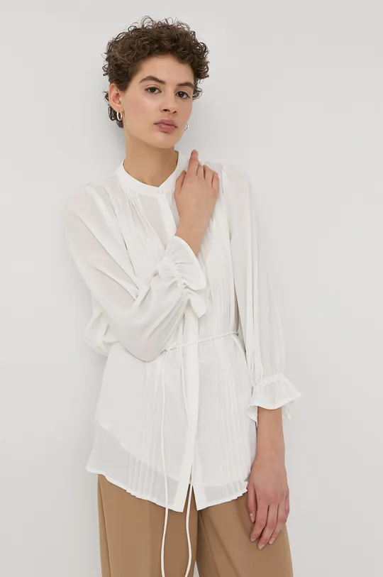 λευκό Βαμβακερό πουκάμισο Bruuns Bazaar Γυναικεία