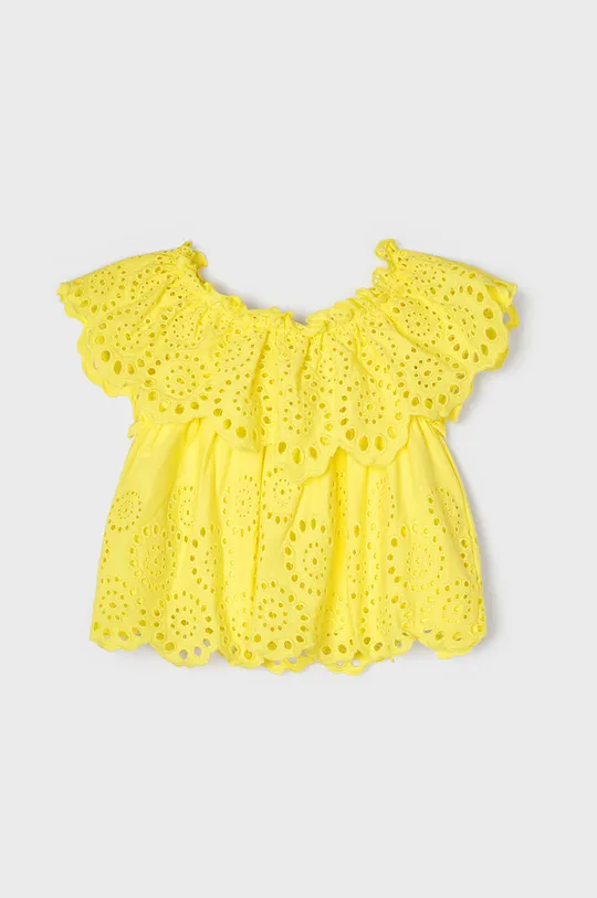 κίτρινο Mayoral - Παιδική βαμβακερή μπλούζα Για κορίτσια