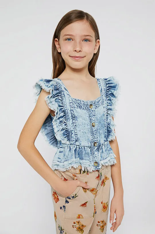 блакитний Дитяча блузка Mayoral Для дівчаток