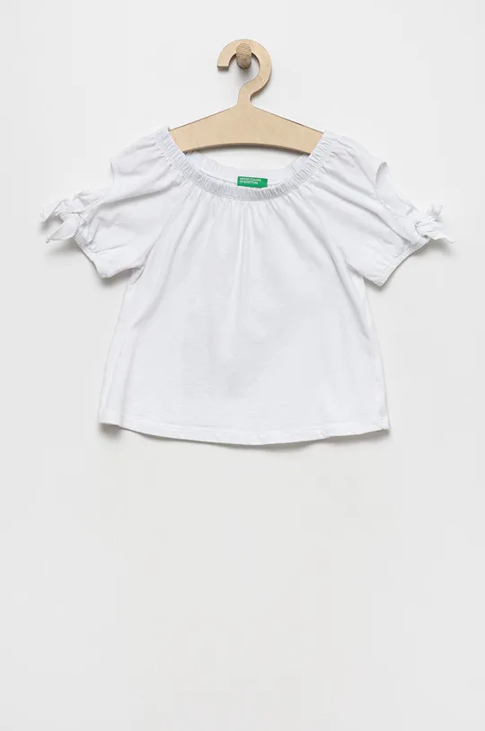 fehér United Colors of Benetton gyerek póló Lány