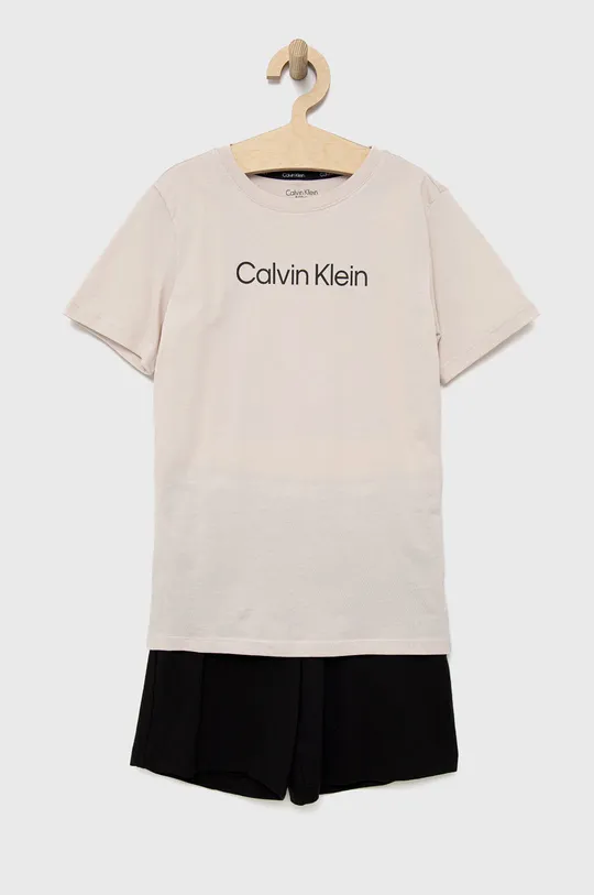 γκρί Παιδικές βαμβακερές πιτζάμες Calvin Klein Underwear Για αγόρια