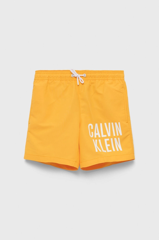 rumena Otroške kopalne kratke hlače Calvin Klein Jeans Fantovski