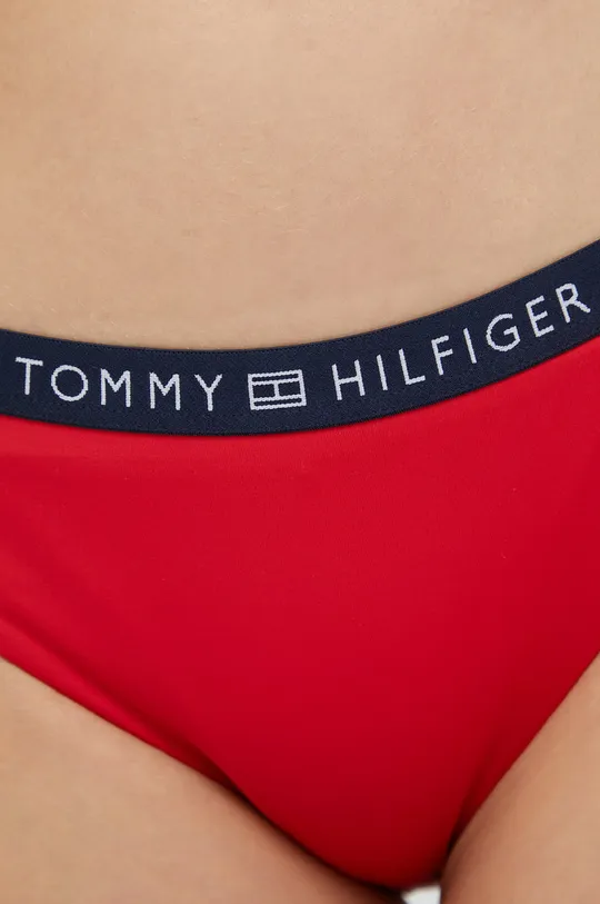 czerwony Tommy Hilfiger figi kąpielowe